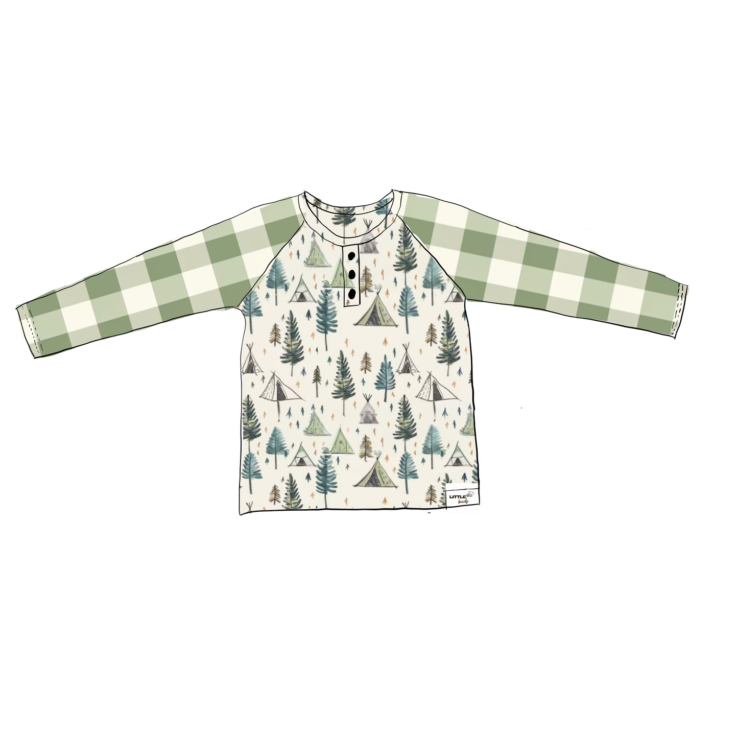 Happy camper boys shirt