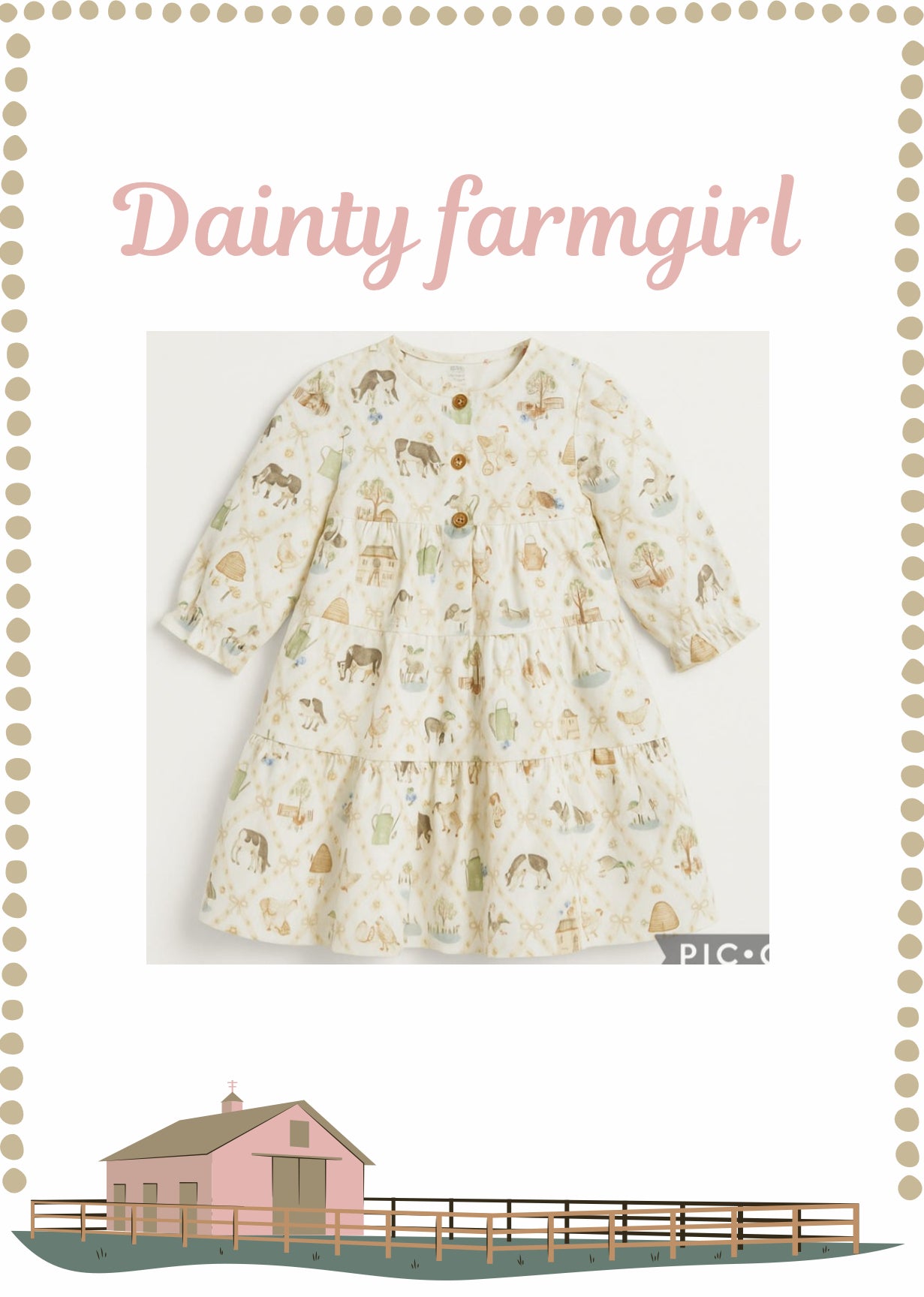 Dainty farm girl