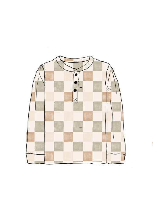 Autumn leaves boys shirt