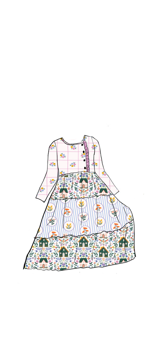 Summer cottage girls dress